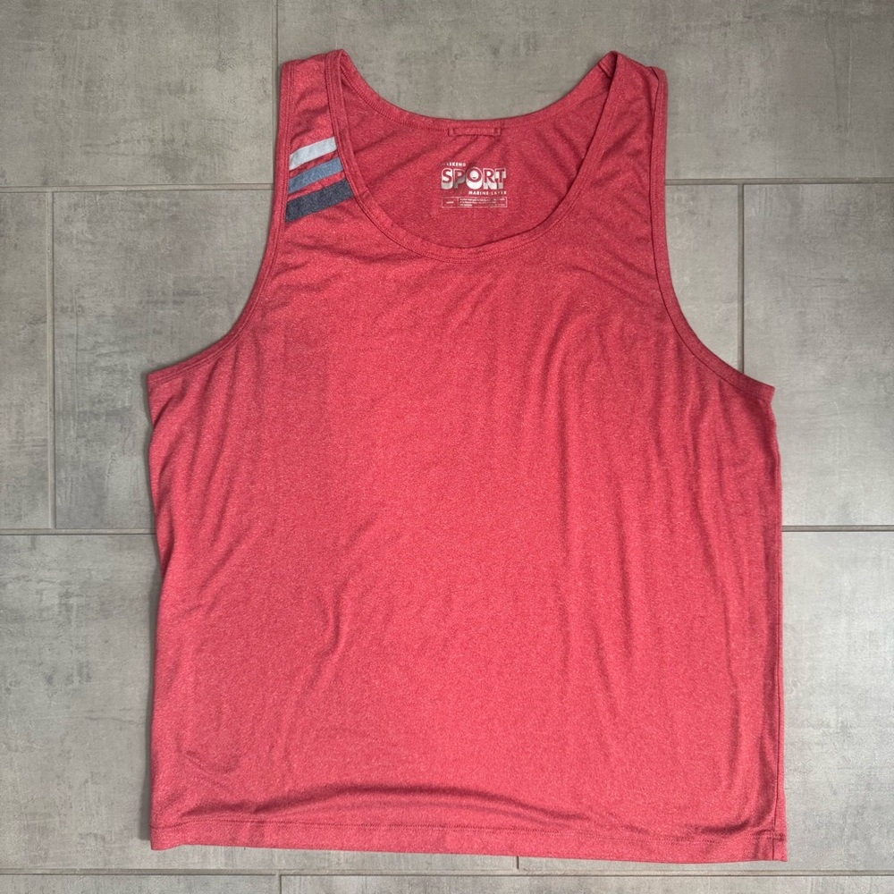 Marine Layer Sport Athletic Tank Top – Men’s Large (Red)